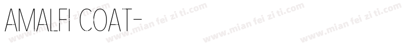 amalfi coat字体转换